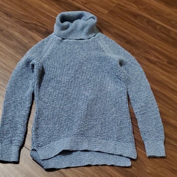 L.L. Bean Sweaters - L.L. Bean Soft Heathered Blue Turtleneck Sweater